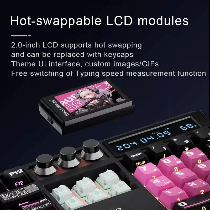 Беспроводная механическая клавиатура SKYLONG GK104 Pro