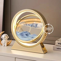 3d hourglass led lamp quicksand moving sand art sand scene dynamic living room decoration accessories modern home decor gift