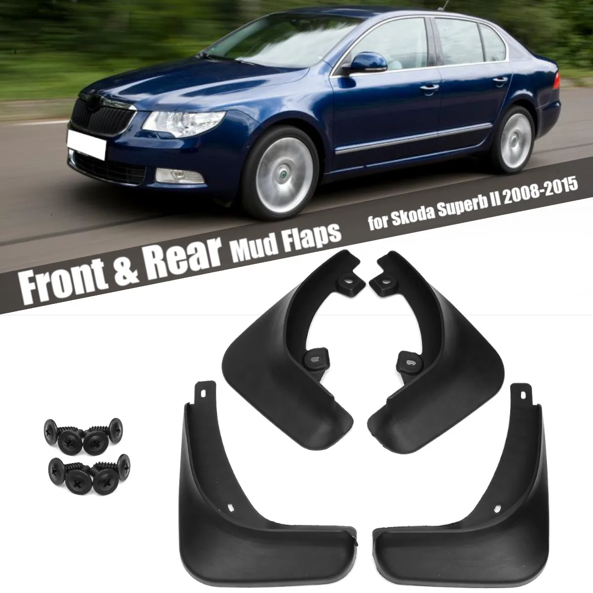 

Car Fender Mud Flaps Mudflaps Splash Guards Mudguards For Skoda Superb 2 MK2 B6 3T 2008 2009 2010 2011 2012 2013 2014 2015