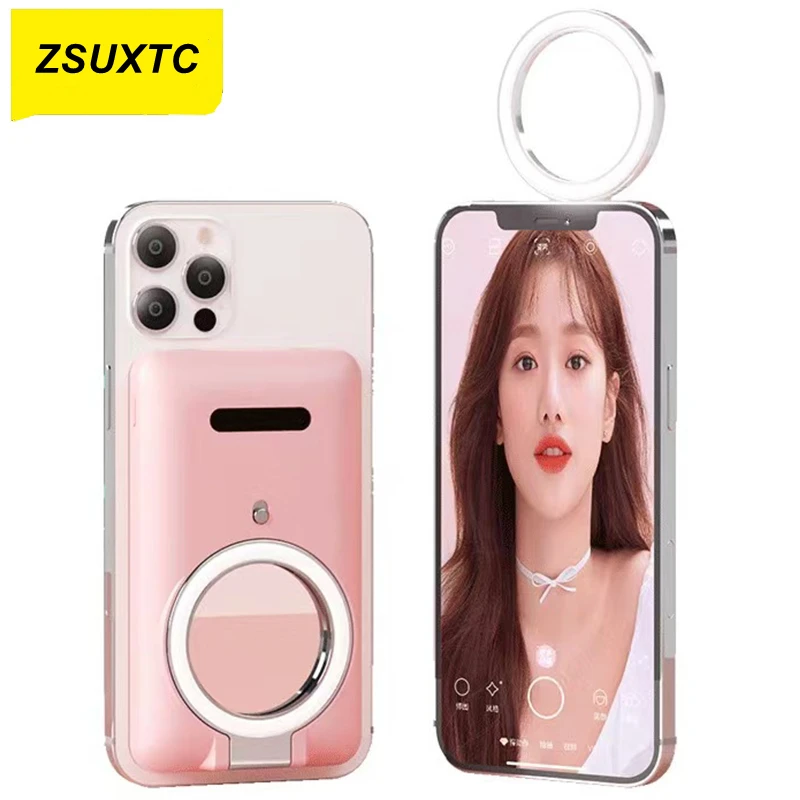 

5000Mah Selfie Fill Light Battery Charger Case For iPhone 13 Mini 12 Pro Max Battery Case 15W Wireless 13Pro Power Bank Case