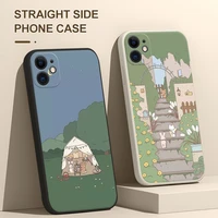 for iphone 11 12 13 pro max 12 13 mini cover funda for iphone 13 x xr xs max se 7 8 6 6s plus cartoon animals painted phone case