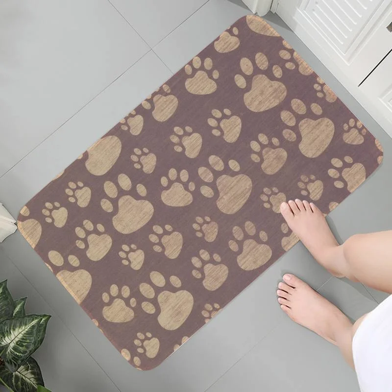 

Коврики для прихожей, гостиной, ванной комнаты, ковер, фланелевый мягкий художественный детский коврик для ползания с милыми кошачьими лапа...