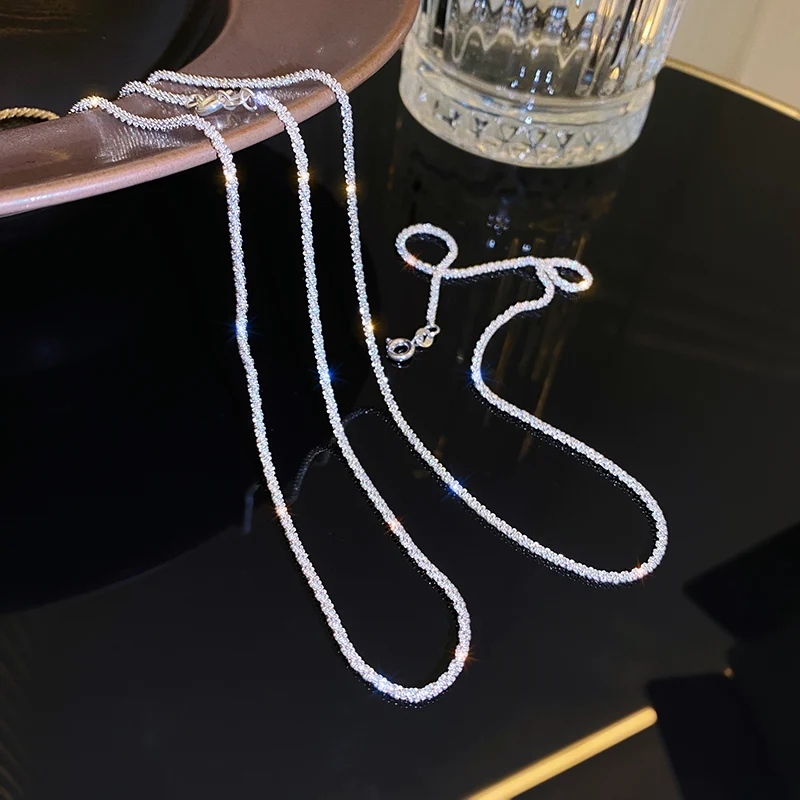 

Сверкающая цепь чокер для мужчин и женщин ключицы звенья цепи ожерелье вечерние свадебные воротнички ювелирные изделия