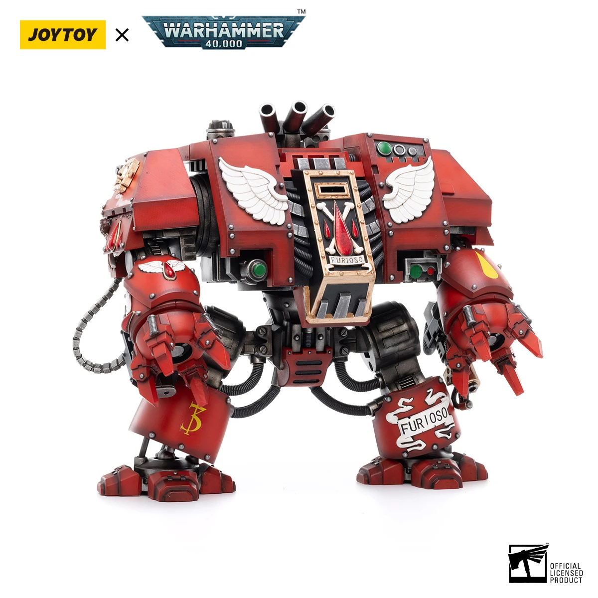 [Предпродажа] Фигурки JOYTOY Mecha Warhammer 40K 1/18 Blood Angels Furioso Dreadnought Brother Samel Коллекционная