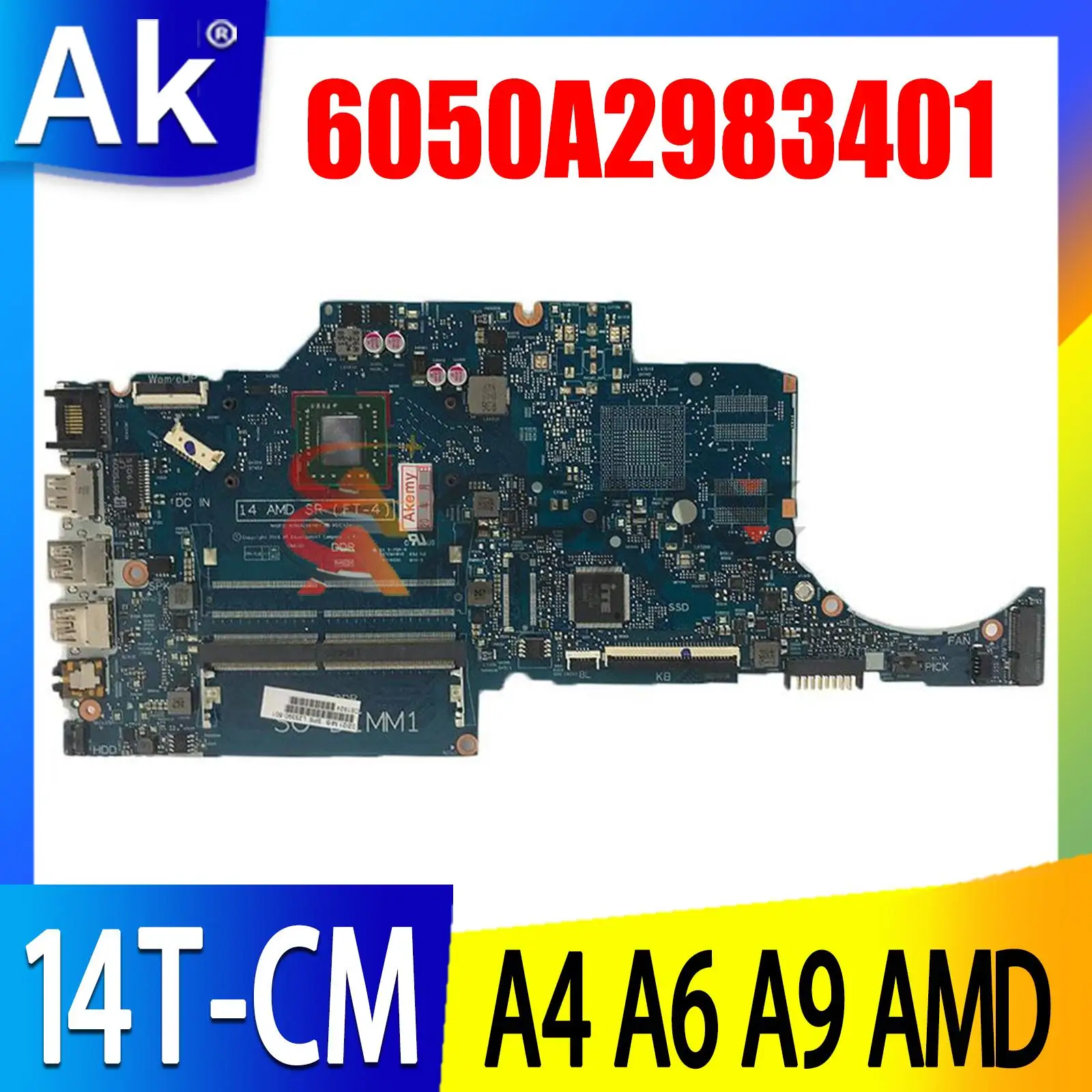 

Материнская плата для ноутбука HP 14-CM 14T-CM 245 G7 L23390-601 A4 A6 A9 AMD CPU полностью протестирована 100% работа 6050A2983401
