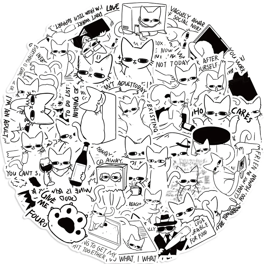 50 шт. водонепроницаемые наклейки на телефон гитару ноутбук чемодан