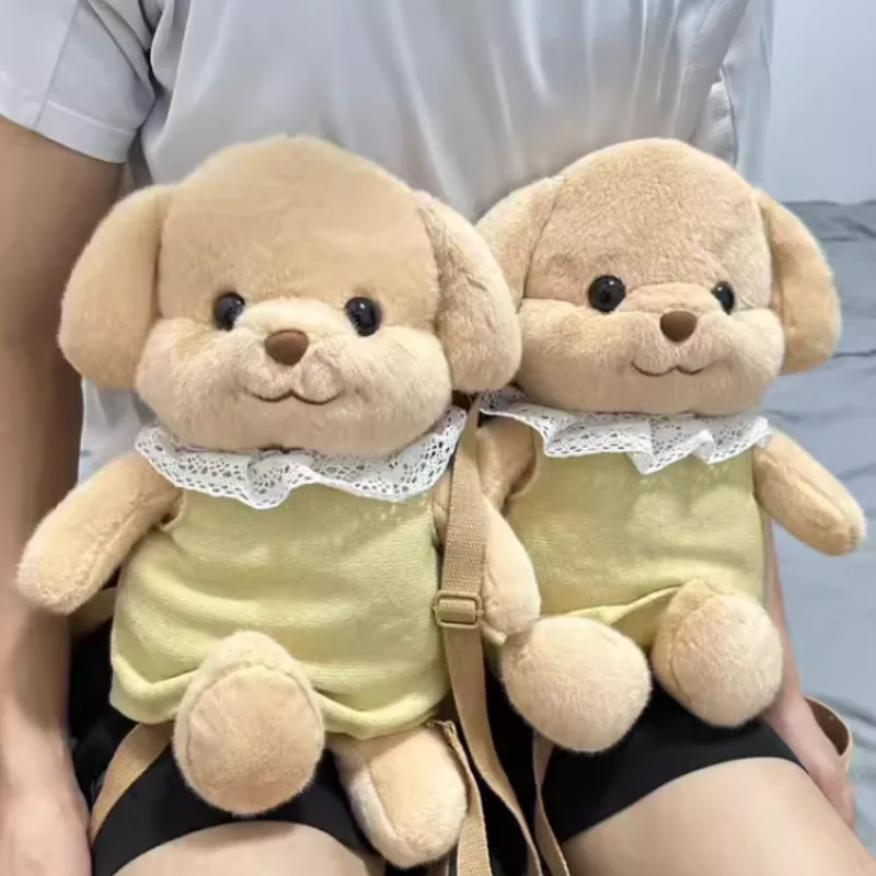 Wysokiej jakości nowy plecak Sylvanian Kawaii Cute Role Poodle Plush Toy Baby Doll Family Sofa Storage Bag Decoration Birthday Gift