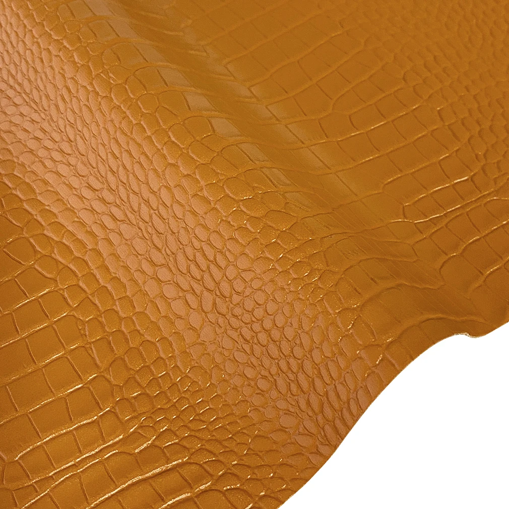 

Color Pure Alligator Embossed PU Fabric Faux Leather Sheets for bows Hairpins Earrings Shoes Handbags DIY Crafts 30x135cm