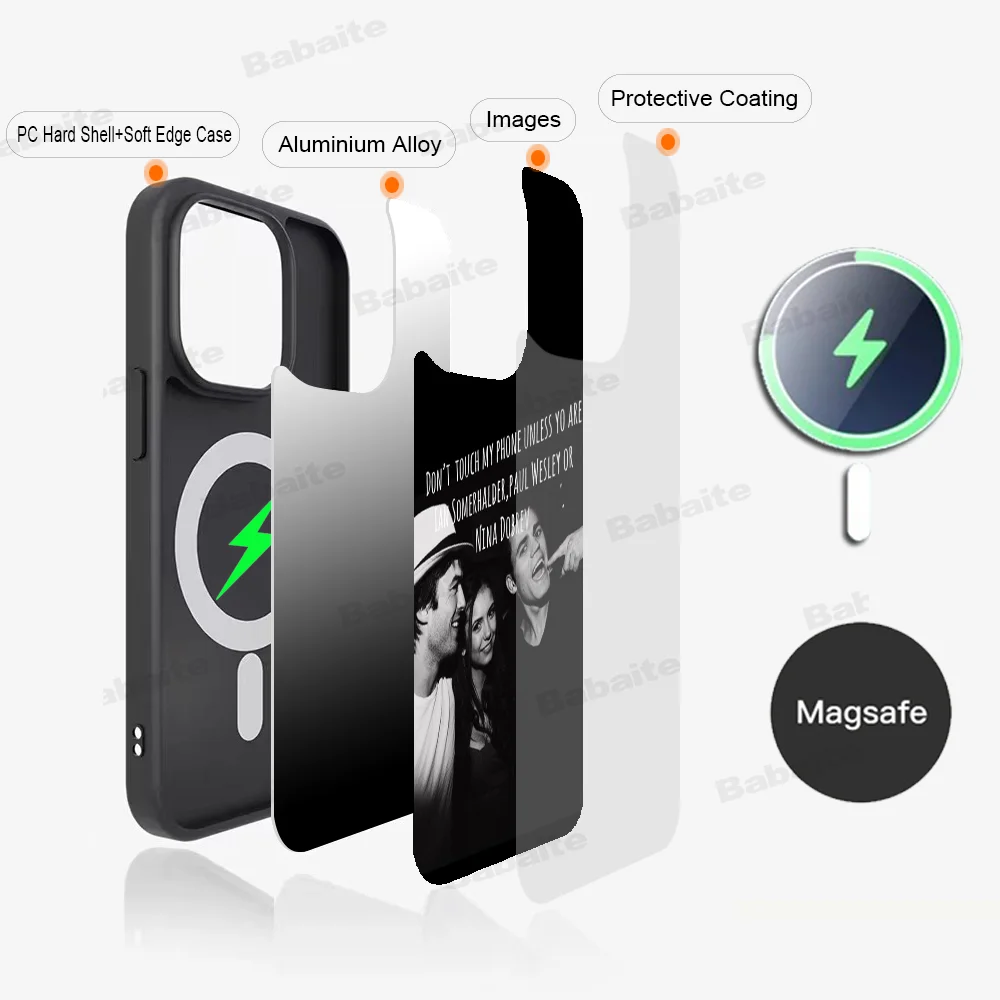 Дневники вампира Damon Salvatore чехол для телефона магнитный iPhone 14 13 12 11 15 Pro Max Plus Mini Magsafe