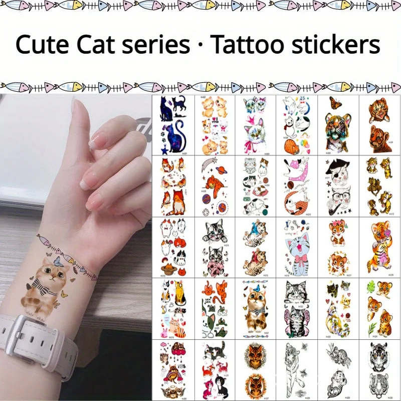 30 шт./партия Детские тату-наклейки на руку и запястье