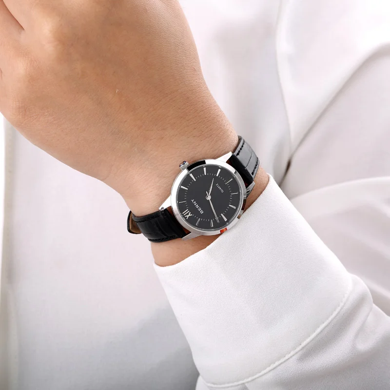 BERNYJapan Miyota MOV'T Classic Women Quartz Watch Simple Dress Female Clock Fashion Leather Strap Waterproof Ladies Wristwatch enlarge