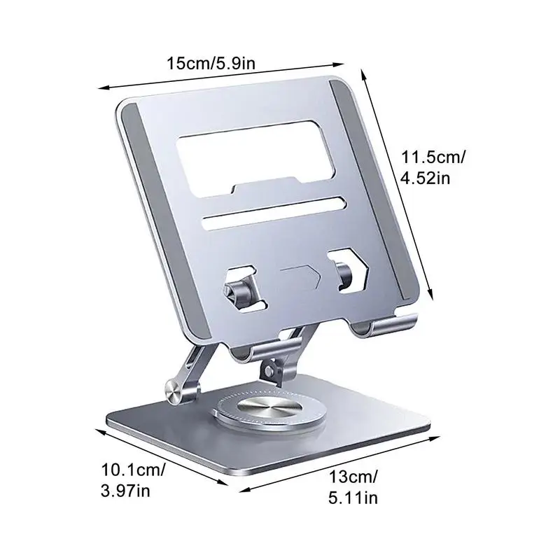 Aluminum Alloy Laptop Stand Adjustable Laptop Bracket 360 Degree Rotatable Laptop Holder Professional For Home Office Work images - 6