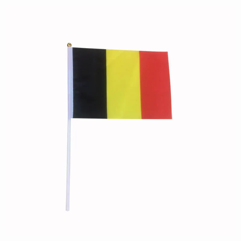 

14*21 CM Belgium Hand Flag Country Banner In Small Size 100PCS/LOT