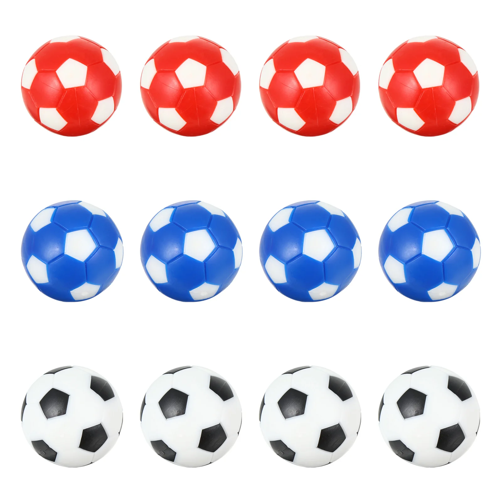 

12pcs Durable Table Footballs Plastic Foosball Replacement Foosball