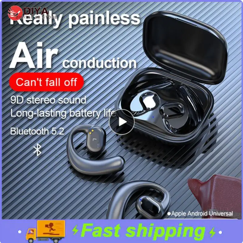 

Hifi Waterproof Earhooks Outdoor Sports Wireless Headphones With Charger Box Tws Earbuds With Microphone 9d Stereo Surround