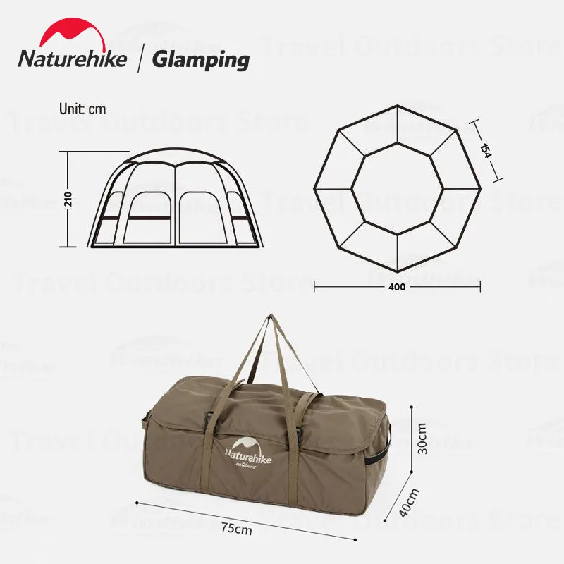 Naturehike MG Fier купольная палатка уличная для вечеринок снаряжение кемпинга пикник