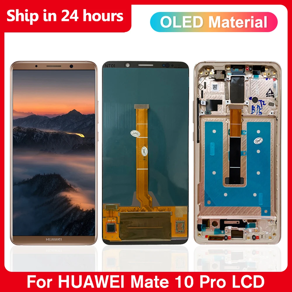 

OLED для Huawei Mate 10 Pro, сменный ЖК-дисплей для Huawei Mate10Pro, сенсорный экран, дигитайзер, экран для ремонта телефона, L09