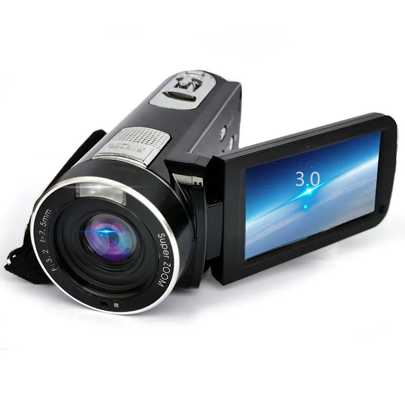 New Digital Camera with 3.0 inch Rotating Screen Portable HD Video Camera wtih Li-ion battery Gift DVR DV Surprise price Fashion enlarge