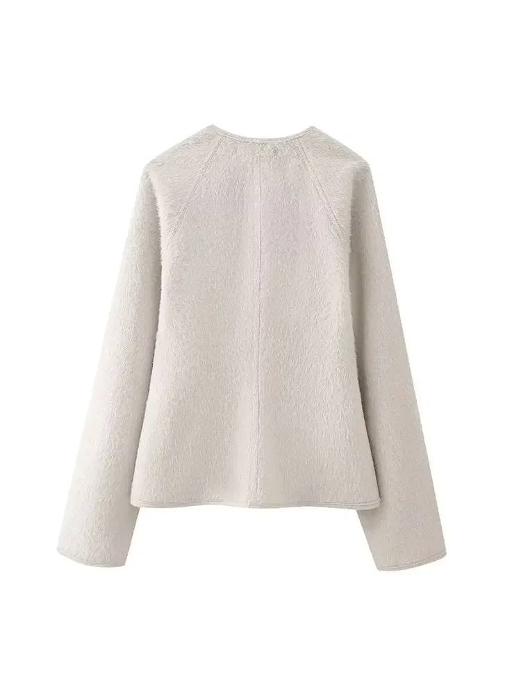 Nlzgmsj TRAF Весенняя бандажная куртка женская мягкая Женское пальто с длинным