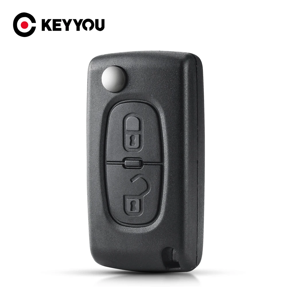 

Раскладной чехол KEYYOU для автомобильного ключа-пульта с 2 кнопками для Citroen C2, C3, C4, C5, C6, C8, Xsara, Picasso, CE0536