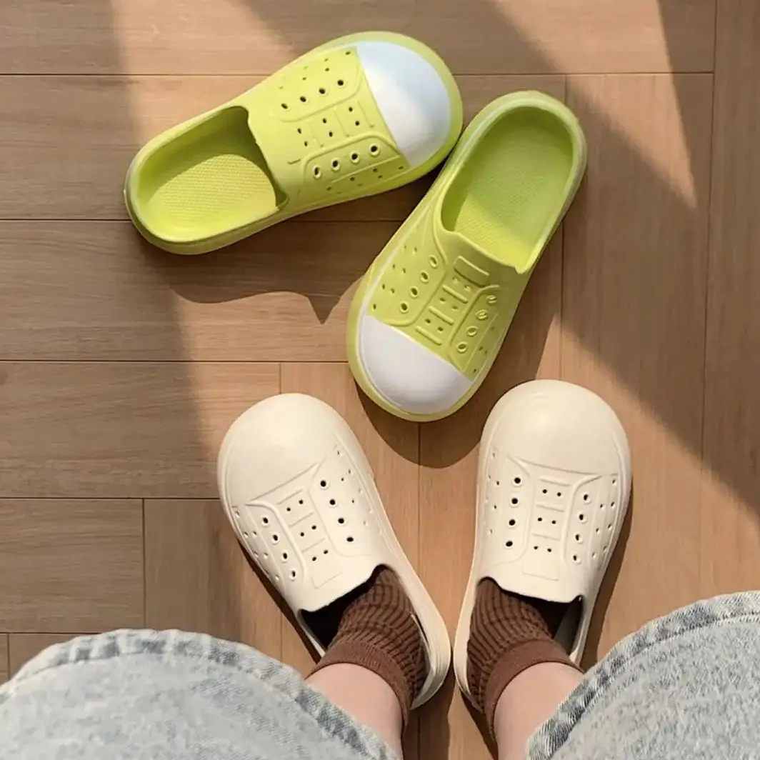 Туфли женские на толстой нескользящей подошве весну/лето