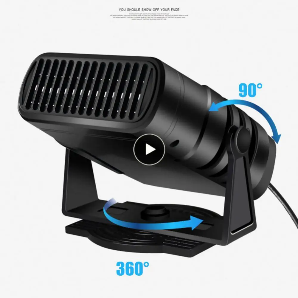 

Windshield Defogging Demister Defroster Portable 12v/24v 120w Car Heater 2 In 1 360 Degree Adjustment Car Accessories