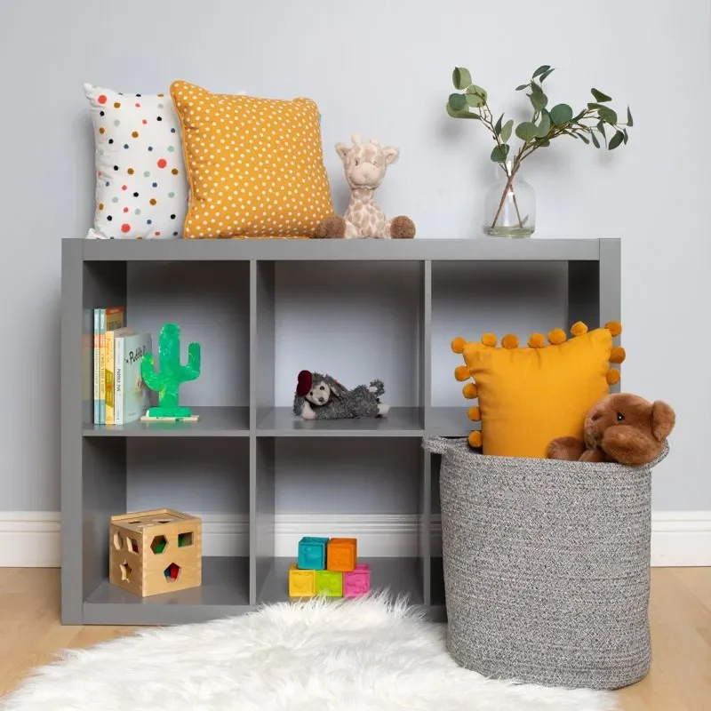 

XL+ Gray 2 of Round Coil Rope Storage Baskets, Reinforced Durable & Stylish Home Decorative Organizer Baskets