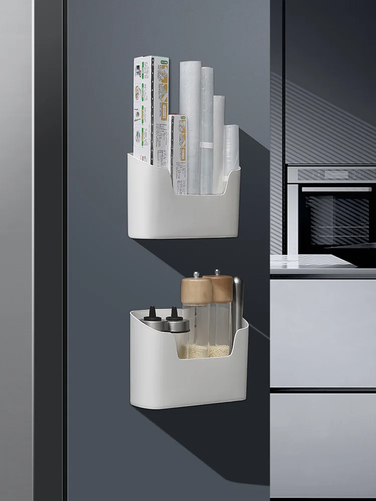 

Storage Box Kitchen Bathroom Toilet Debris Plastic Punch-free Storage Finishing Box Closet Organizer Wall-mounted Storage Box