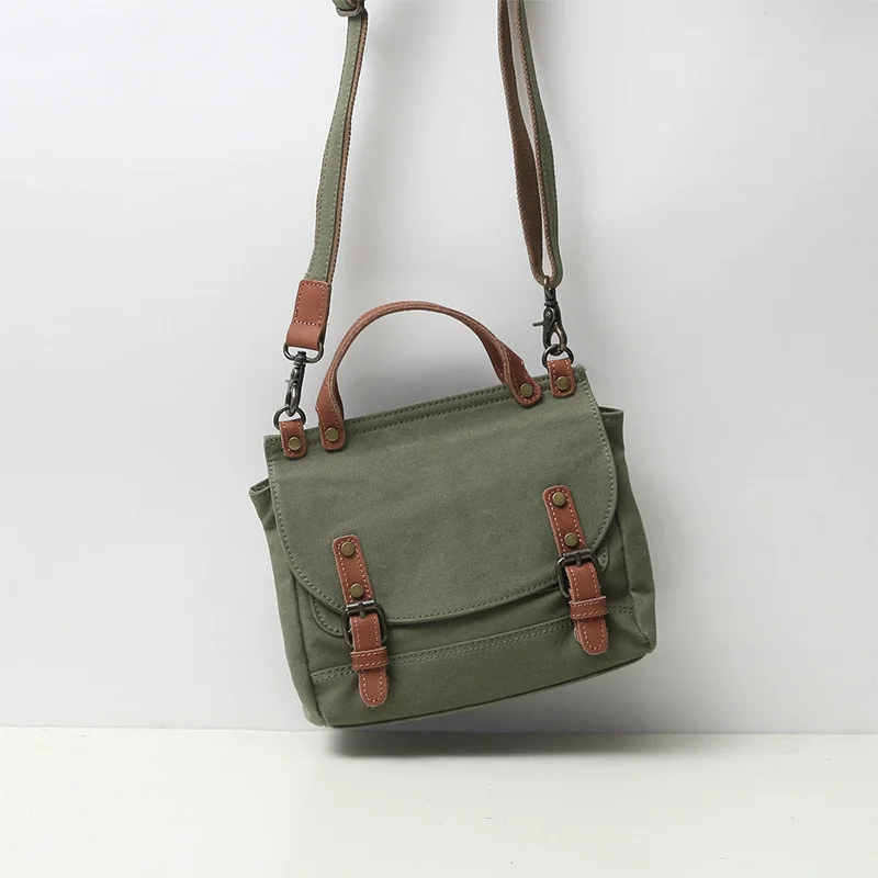 

new ladies handbag literary retro simple canvas diagonal female wild college students casual light