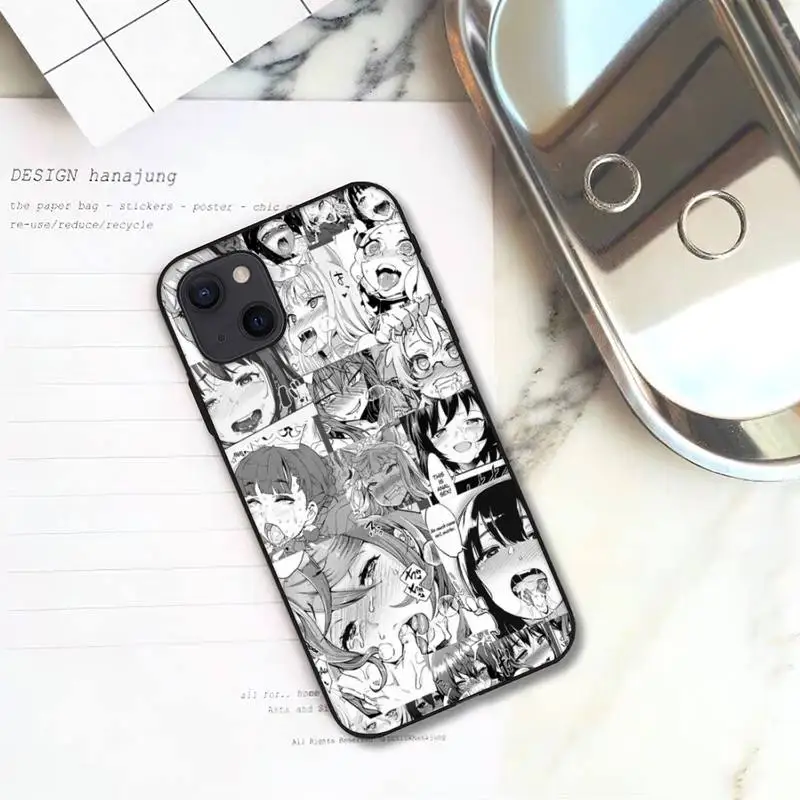 Чехол для телефона Ahegao манга iPhone 11 12 Mini 13 Pro XS Max X 8 7 6s Plus 5 SE XR |