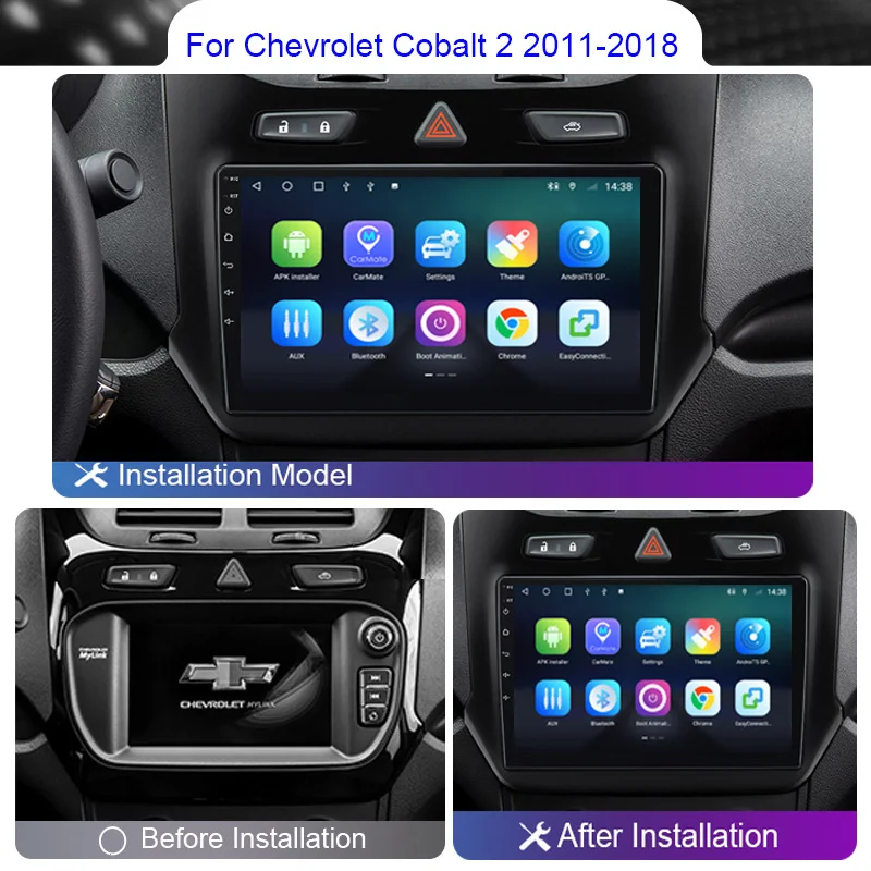 Автомагнитола Roadwise на Android для Chevrolet Cobalt 2 2011 -2017 2018 автомобильное радио