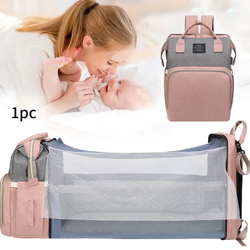 Diaper Bag Backpack, Tntants 6 in 1 Large Diaper Baby Bag with Changing Station for Boys Girl, Waterproof Baby Diaper Bags for T