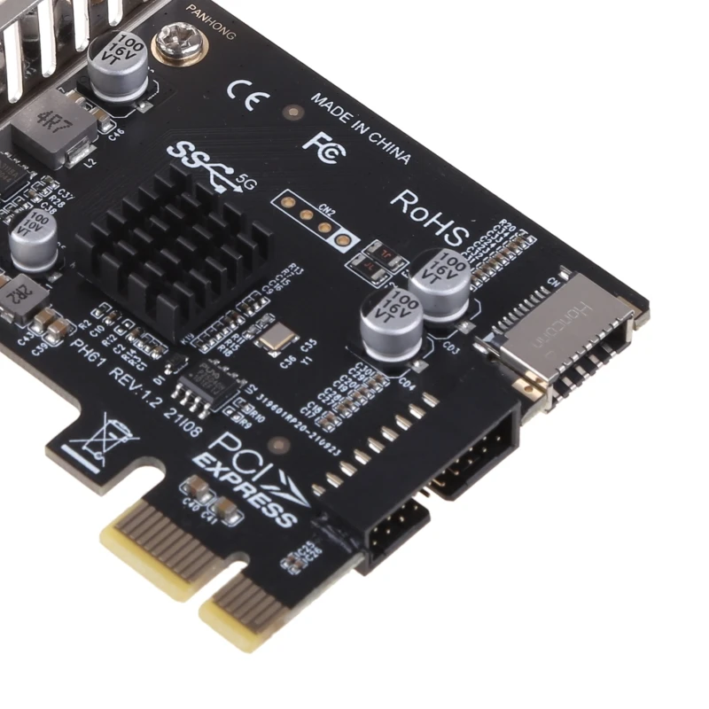 PCI-E — USB3 Type-E Передняя панель Type-C 19P Плата расширения для X1–X16
