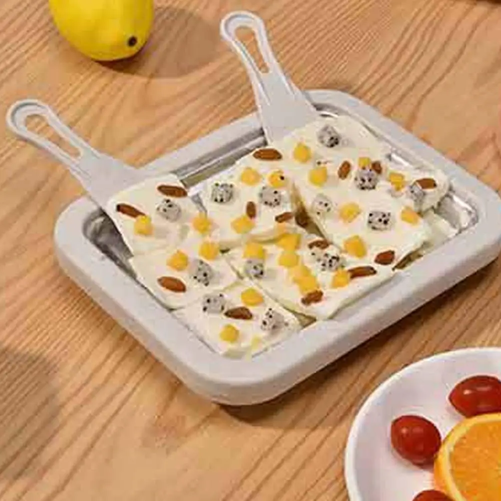 

Летняя мини-фритюрница для мороженого, холодная тарелка, быстрое формование, сделай сам, фритюрница для фруктовых пюре, фиксированные десерты