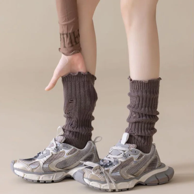 Длинные женские носки в стиле Харадзюку