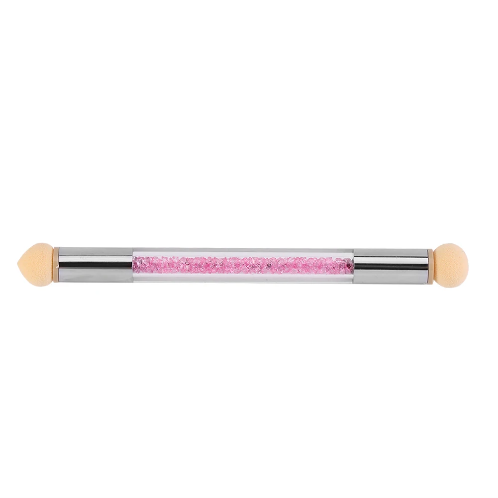 

Double ended Glitter Powder Dotting Pen Shading Brush Nail Art Tool (Pink Rhinestone)