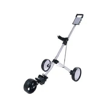 3 Wheel Golf Trolley Golf Push Cart Lightweight Portable And Foldable 1
