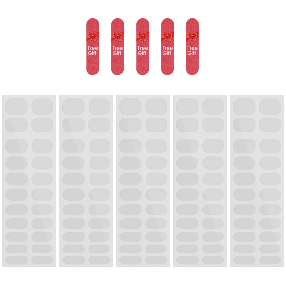 Наклейки для ногтей гелевые полоски французского маникюра обертывания