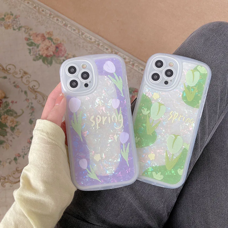 

cute tulip flower Phone Case for Huawei mate30 mate30pro 40 P40 P40pro P50 Honor 50 50pro 60 60pro Cover