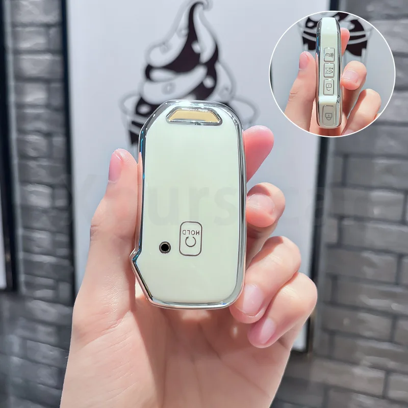 

Для Kia NIRO Forte Sorento K5 GTline Sportage Telluride Seltos Мягкий чехол для ключей из ТПУ, защитный чехол без ключа, аксессуары