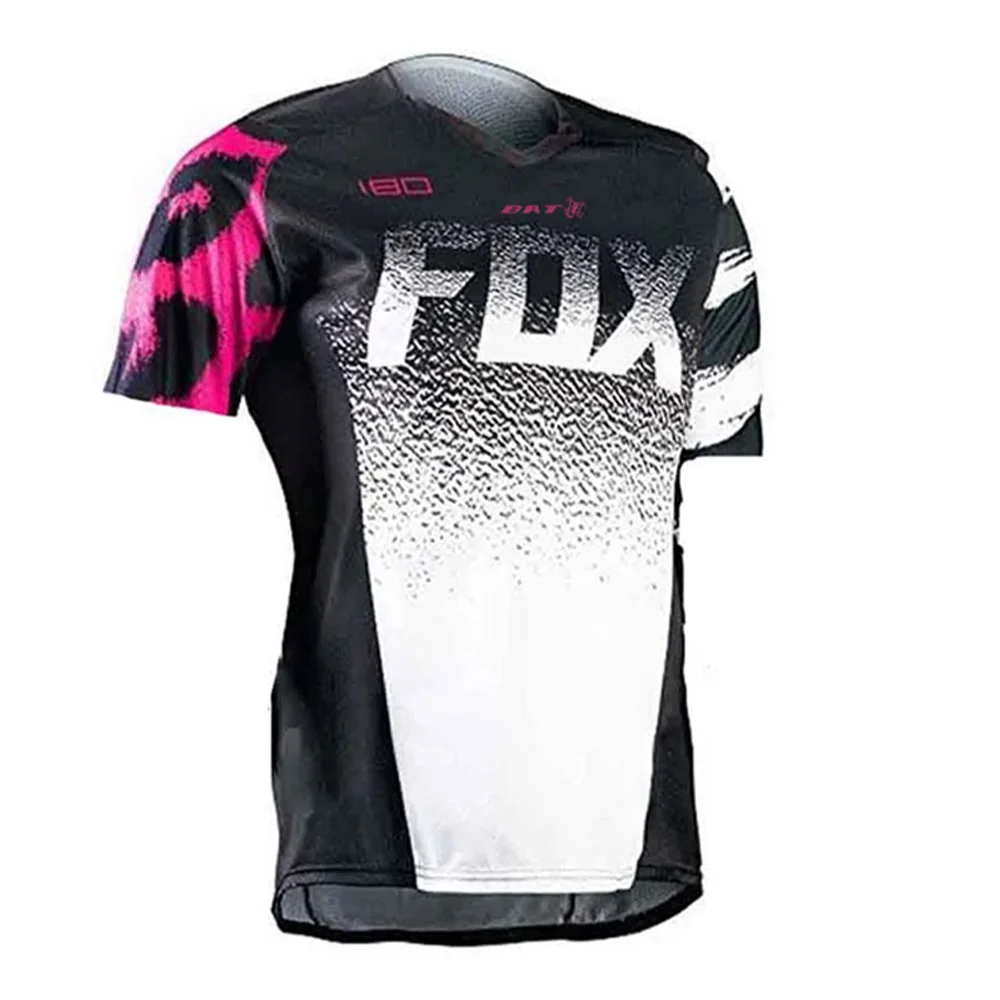 New Women Downhill Jerseys bat fox Mountain Bike MTB Shirts Offroad DH Motorcycle Jersey Motocross Sportwear Clothing images - 6