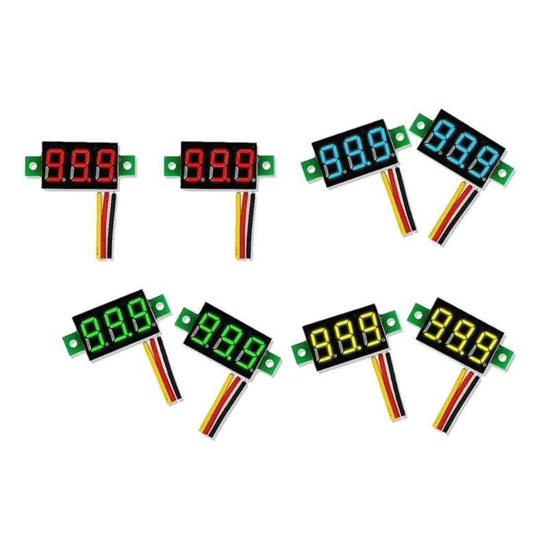 

10 шт., вольтметр, 3 провода, 0-100 в