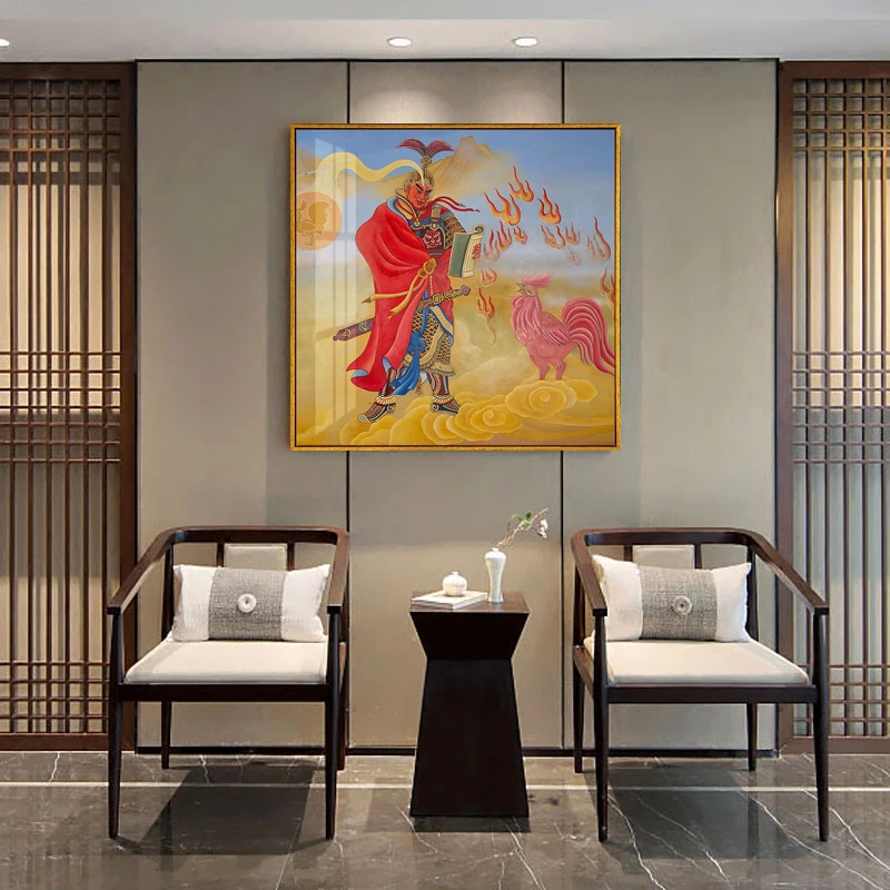 Poster Thangka Five Manjushri Painting Tibet India Chinese Religious Canvas Printmaking Art Wall Picture Home Decoration