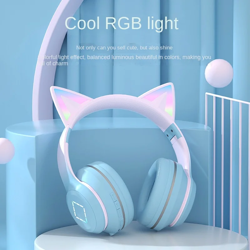 

Casque d'écoute sans fil Bluetooth B39, 3,5 мм, avec te carte lumineuse, Game, sport, Support de телефону portable