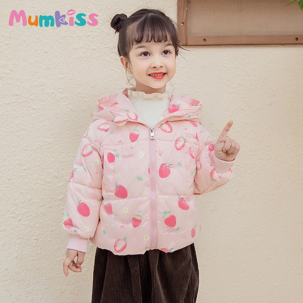 

MUMKISS Baby Down Jacket Winter Mesh Warm Hooded Ears Thickened Cute Boys And Girls White Duck Down Jacket