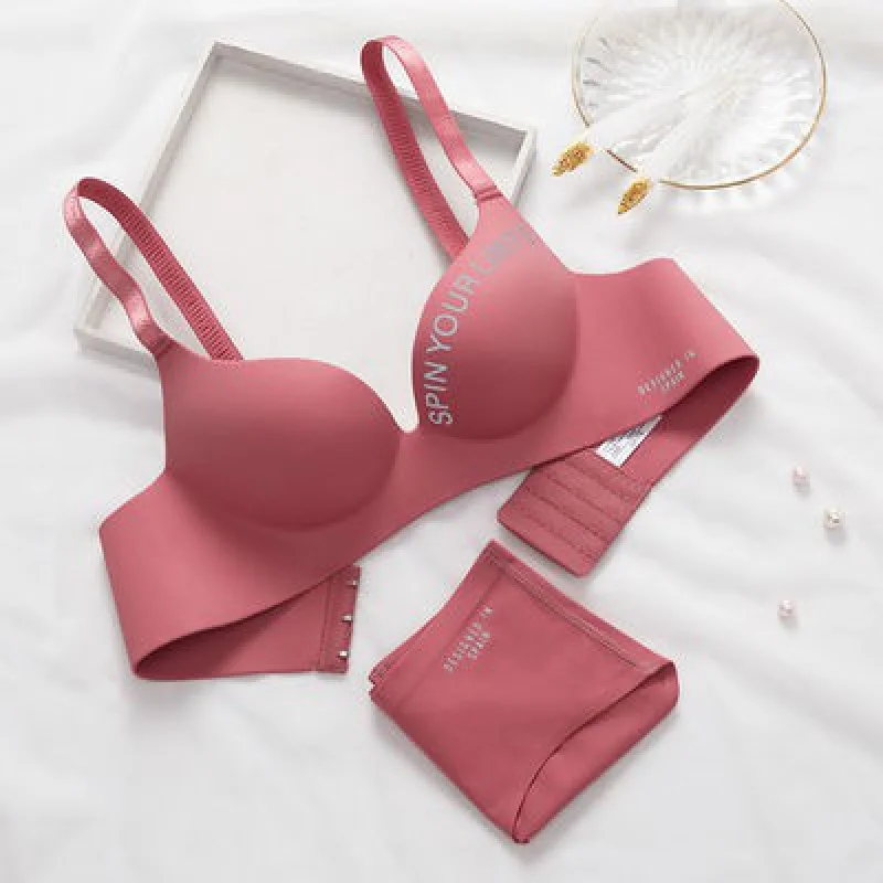 

32-38AB New Seamless women's underwear bra Push Up Wire Free tops Solid Female bralette D1244