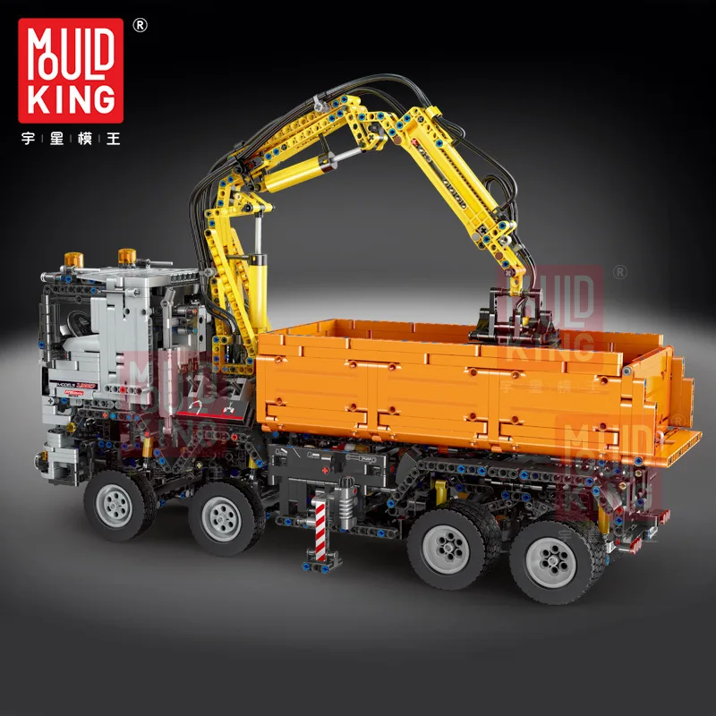 Фото Новая игрушка Mould King 19007, пневматические грузовики, строительные блоки, АБС-пластик, строительные кирпичи, сделай сам, игрушка-блок для детей, 2819 шт. №3