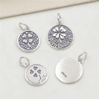 925 sterling silver female earring diy jewelry findings porte bonheur pendant charm for women bracelet diy jewelry accessories
