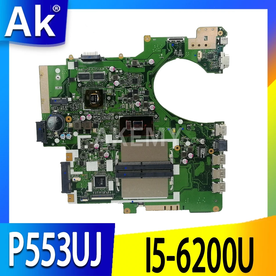 

90NX00S0-R00020 для Asus P553UJ P553UF PRO553U PRO553UJ P553U материнская плата для ноутбука W/ I5-6200U/6198U GT920M/2GB