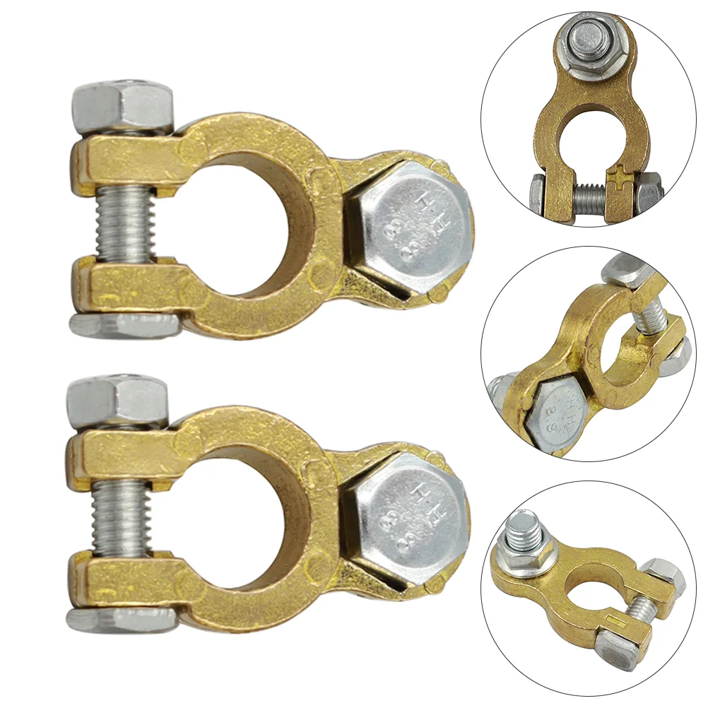

1 Pair Quick Release Terminal Connectors Terminals Brass Clamps
